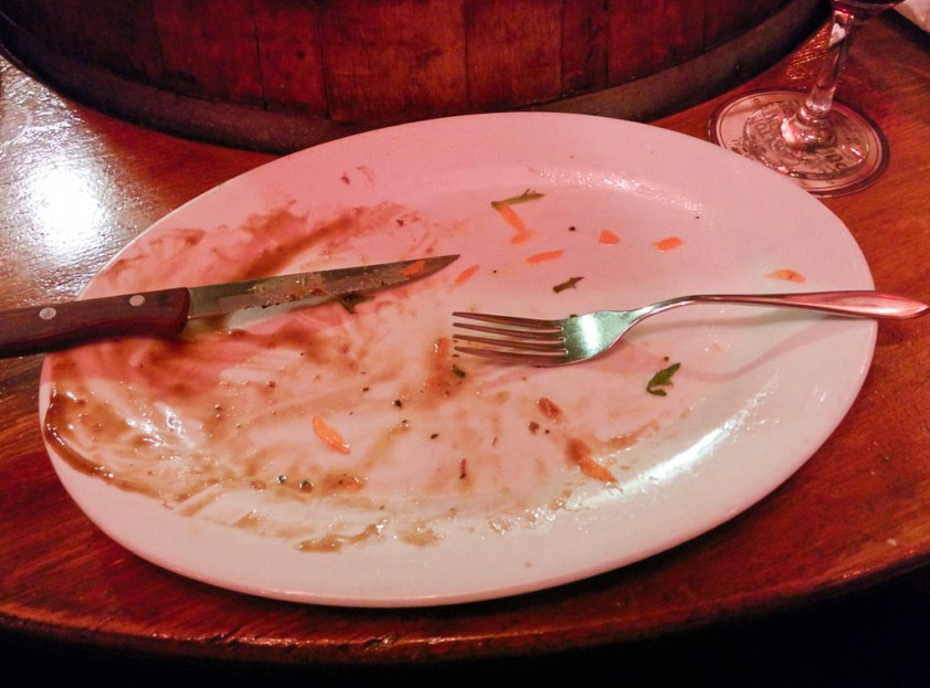 All done and satisfied at the Oak Tree Tavern