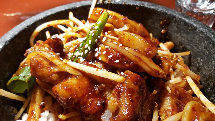 Spicy Pork and Squid detail